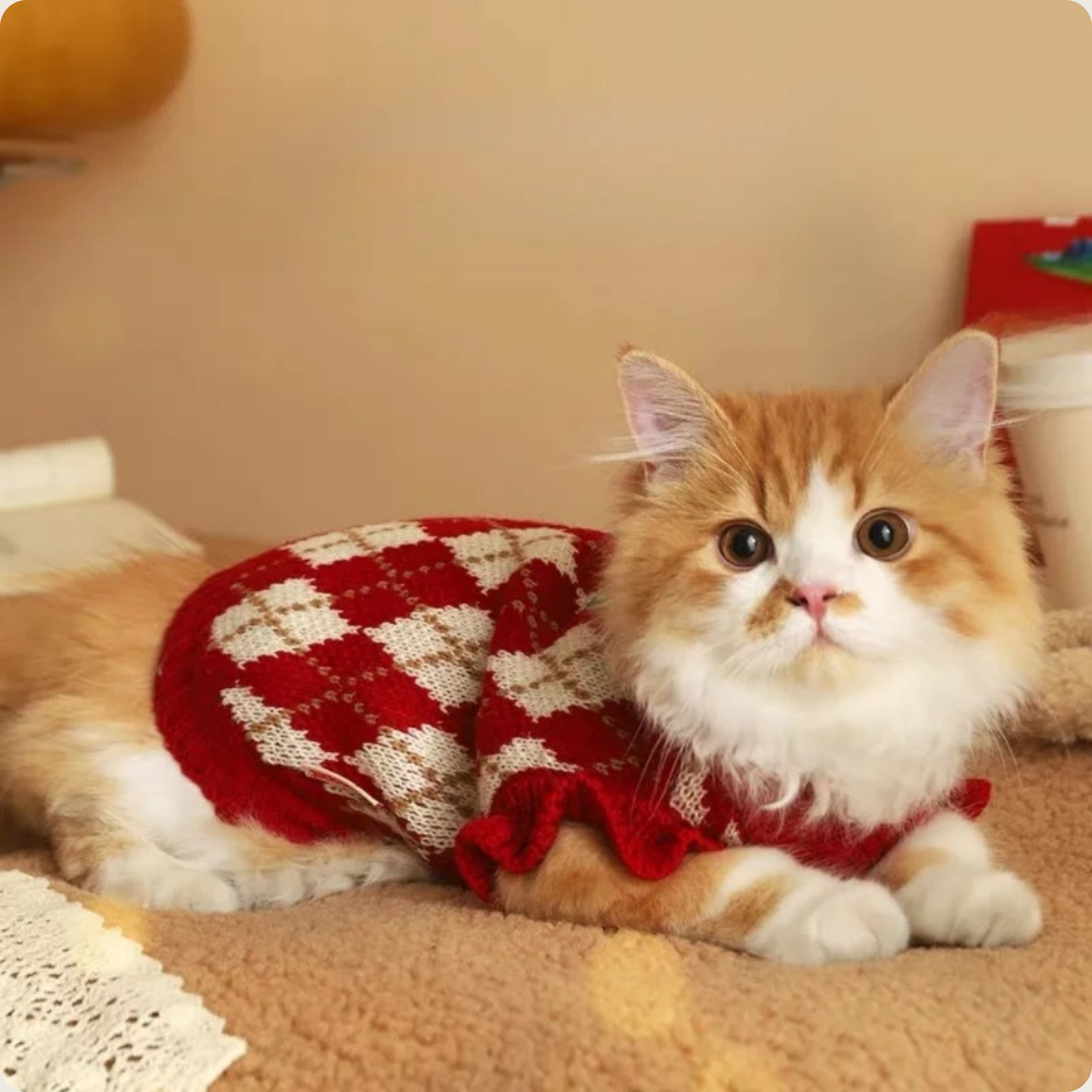 Cat Cherry Sweater